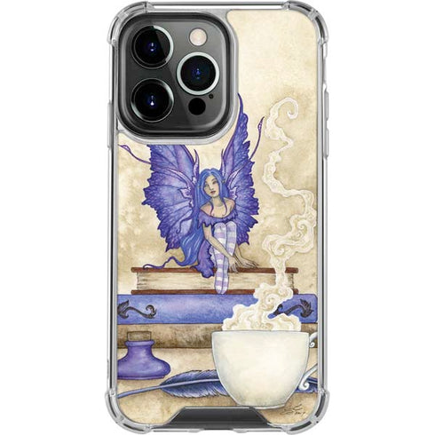 Amy Brown Bookworm Fairy iPhone 14 Pro Clear Case
